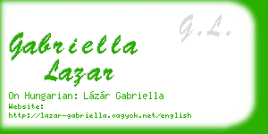 gabriella lazar business card